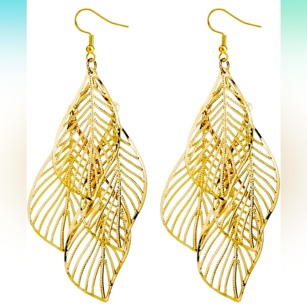 Multi-layer Leaf Earrings